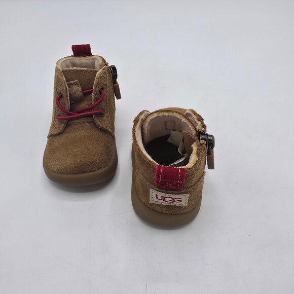 UGG Baby Kristjan Chukka Boot, Chestnut, 0/1 Infant US - Picture 3 of 5
